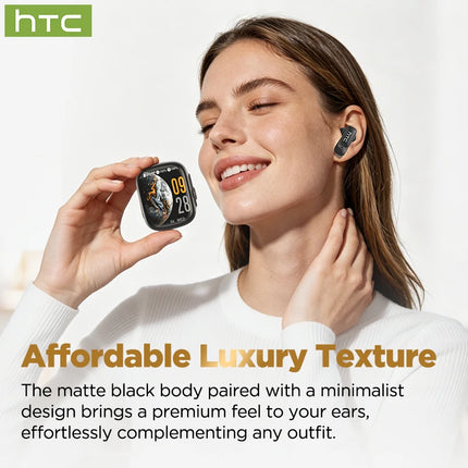 Full HD LCD Display Wireless Bluetooth Earphones HTC NE72 Ai Translator Seamless Communication Headphones 50Hrs Playback For Mus