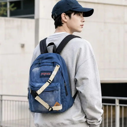 Spider-Man Denim Backpack Spiderman Bookbag Andrew Garfield Backpack Travel BookBag Laptop Bag for Birthday Gift 40X30cm