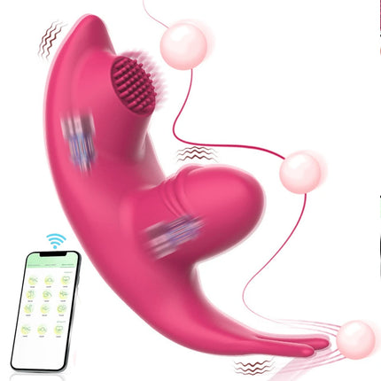 Portable Waterproof Silicone Massager for Women G-Spot Vaginal Anal Vibrator Powerful Underwear Adult Toy Bedroom Gift