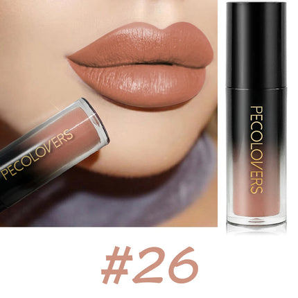 Velvet Matte Lipstick Sexy Red Lip Gloss Waterproof Long Lasting Easy Coloring Non-fading Non-stick Cup Liquid Lip Stick