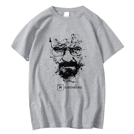 Men Fashion Casual Top Quality Cotton Blend Breaking Bad T Shirts Men Heisenberg Camisetas Hombre Men Cool Tee Shirt Tops