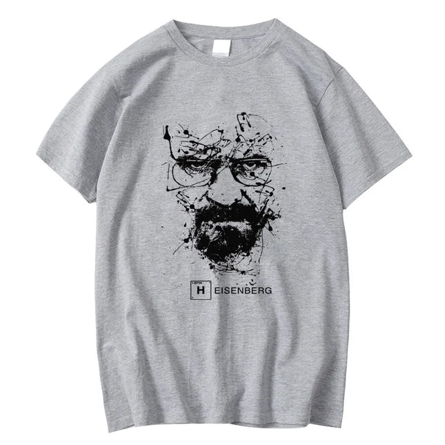 Men Fashion Casual Top Quality Cotton Blend Breaking Bad T Shirts Men Heisenberg Camisetas Hombre Men Cool Tee Shirt Tops
