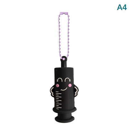 /KQM/Ampoule Bottle Opener Keychain Syringe-Shaped Cutter Nurse Doctor Aid Medication Vial Breaker Tool