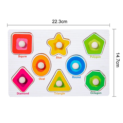 30cm Kid Early educational toys baby hand grasp wooden puzzle toy alphabet and digit learning education child wood toy