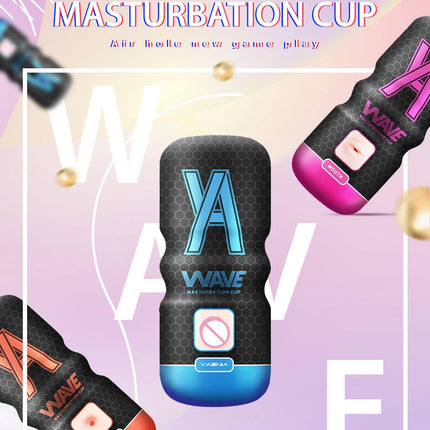 WAVE Powerful Sucking Masturbation Cup Realistic Anal Vagina Pocket Pussy Blowjob Massager Male Masturbator Sex Toys for Men 18+