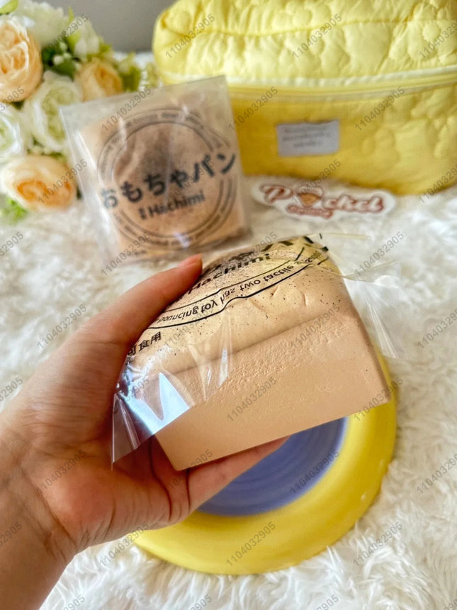 Mousse Cake Squishy Toy Slow Rising Brown Sugar Mousse Square Cake Slow Rebound Squeeze Toy Anti-Stress Hand Relax Gift