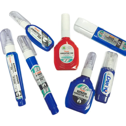 PENTEL Correction Fluid ZL31/33/62/72 Correction Pen Fine Point Quick Drying Fast Clean and Easy To Use School Supplies