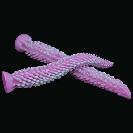 Anal plug dildo purple octopus tail shape anal plug prostate massager adult G-spot stimulation masturbator sex toy 18+
