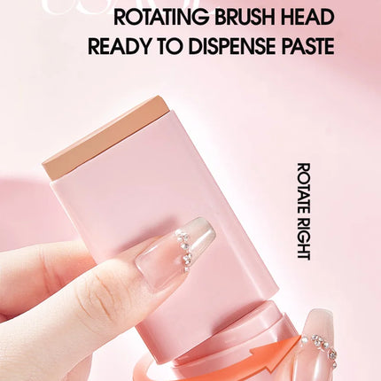 Concealing Foundation Stick 5 Shades With Built-In Brush,  Brighten Lightweight and Waterproof Formula Face Contour Stick Makeup