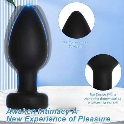 Vibrating Anal Vibrator for Man 10 Vibration Wireless Control Butt Plug Sex Toys for Couple Prostate Massager Adult Gay Products