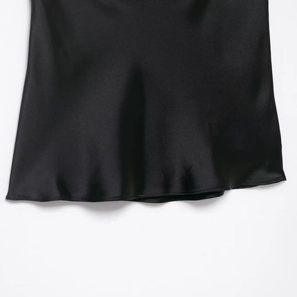 HH Elegant Women's Lace Splice Sexy Satin Sling Top 2026 Spring Summer Fashion Female V-Neck Backless Slimming Underwear Vest