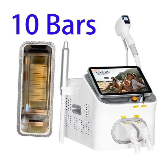 NEW Professional 2-in-1 Diode Laser 5000W Hair Removal Machine Pico Q-switch ND YAG Tattoo Removal Machine 4 Waves 808NM
