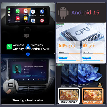 Android Car Radio Multimedia Car Radio Stereo Head Unit for Volkswagen Polo Mk4 2001 - 2011 with GPS Navigation Wireless CarPlay