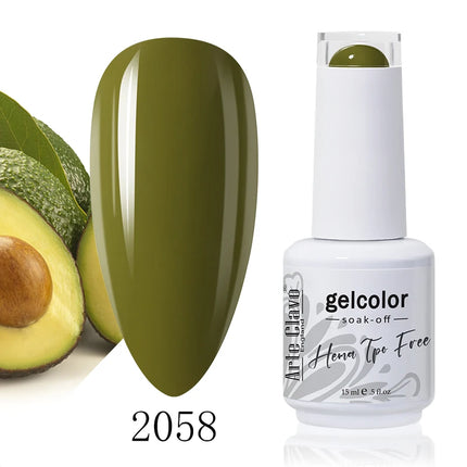 Arte Clavo Colourful Gel Nail Polish Nail Art Gel Varnishes Macaron Color Nail Semi Permanant Soak Off LED UV Gel Nail Varnishes