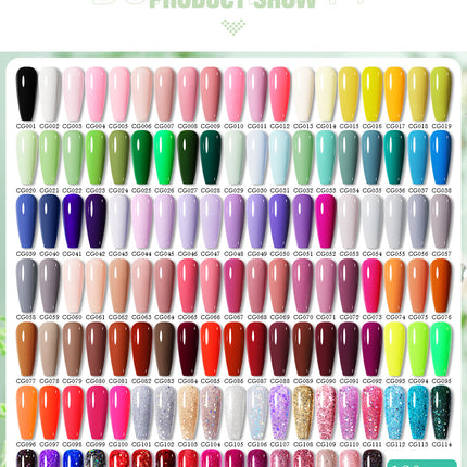 BORN PRETTY 10ml Gel Nail Polish Gel 130 Colors Semi Permanent Solid Nail Gel Varnish Soak Off UV Gel for Base Top Coat