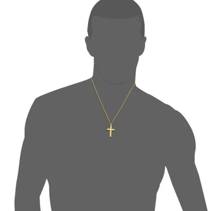 New minimalist cross necklace pendant accessory with chain cross-border e-commerce AliExpress simple smooth surface