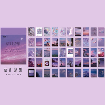 50sheets 50 Patterns Washi Paper Ins Stickers Book Aesthetic Scenery Sticker for Scrapbooking Journals Album Diary DIY Paers