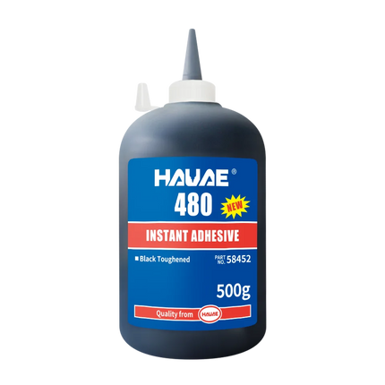 480 Quick drying glue Black Super adhesive rubber Toughened anti-vibration anti-impact adhesive metal rubber 20g 500g