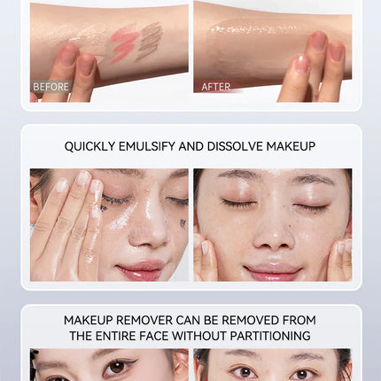 DOPA Camellia Seed Clear and Moisturizing Makeup Remover Oil Eye and Lip Makeup Remover Water deeply cleanses the face