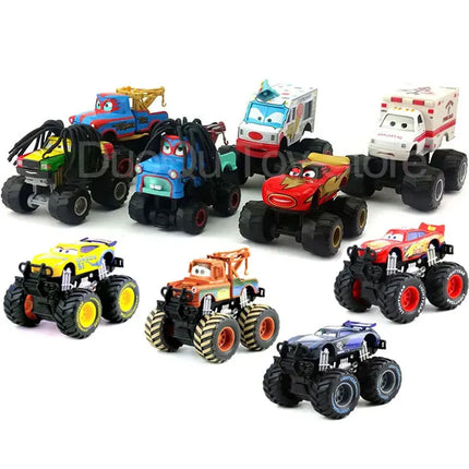 Pixar Cars 2 3 Big Wheels Lightning McQueen Cruz Ramirez Archbishop I Screamer Alloy Diecast Cars Boys Toys