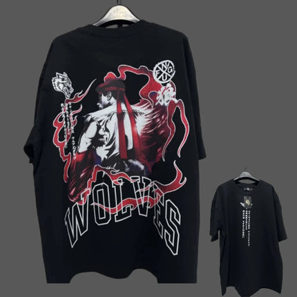 JAPAN BUSHIDO Anime Printed Men T-shirt City Fitness Training Sportswear Loose Casual Crewneck Men's T Shirts Couples Cotton Tee