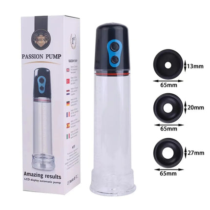 Electric Penis Pump Penis Enlarger Vacuum Pump Sex Toys for Men Penile Bigger Trainer Adult Male Masturbator Penis Enlargement