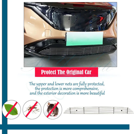 Car Grille Mesh For Nissan Ariya FE0 2022~2027 Anti-dust Front Bumper Protection Grille Dust Cover Tank Net Pad Auto Accessories