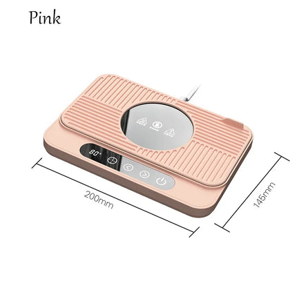 50W Cup Heater Mug Warmer Electric Hot Plate 9 Gear Temperature Warmer Coaster Heating Lunch Box Milk Coffee Home Office 220V
