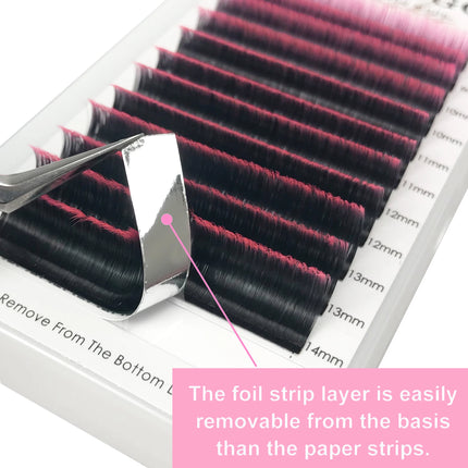 0.07mm Ombre Easy Fan Lashes Extension C/D Curl Wispy Natural Soft Gradient Pink/Blue/Green/Purple Volume Fans Silk Mink Lashes