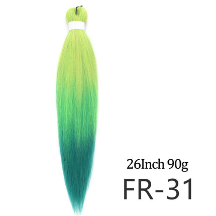 Pre-stretched long braided hair 26-inch crochet braided hair synthetic African Ombre giant Xpression braided hair