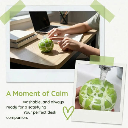 Matcha Mint Chocolate Handmade Squeeze Sensory Fidget Toy Anti-Stress Cracking Wax Ball Soft Decompression 1pcs