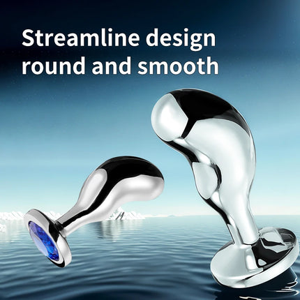 Runyu Sexy Adult Metal Anal Plug Erotic Products Sexy Gadgets But Pluk Fetish Adult Toys Butt Plug Penetration-anal SM Sex Toys