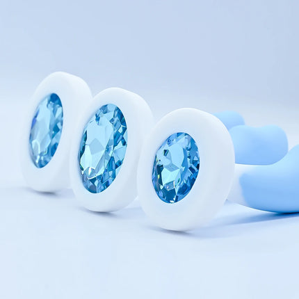Silicone Anal Plug G-point Massage Gem Crystal Base Butt Plug Anal Masturbation Stimulator Anal Dilatancy Dildos Adult Sex Toys