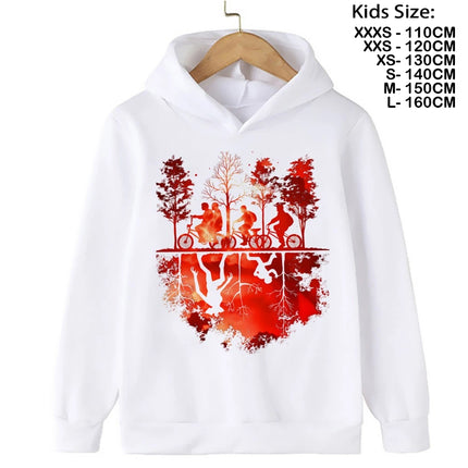 The Demogorgon Hawkins Cannibal Flower Hoodie Kids Cartoon Boys Girls Children Sweatshirts