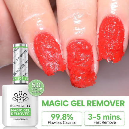 BORN PRETTY 15ml Quick Magic Remover Nail Gel Polish Safe Formula Faster Remove Semi Permanent Varnish Polish Cancel Glue
