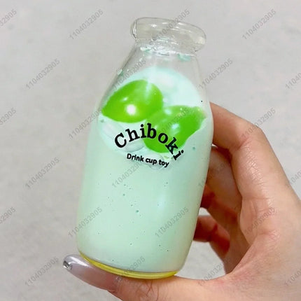 Boba Tea Stress Ball Bubble Tea Fidget Toy Water Bottle Squishy ASMR Anti Stress Funny Novelty Toy Toys For Girl antiestrés
