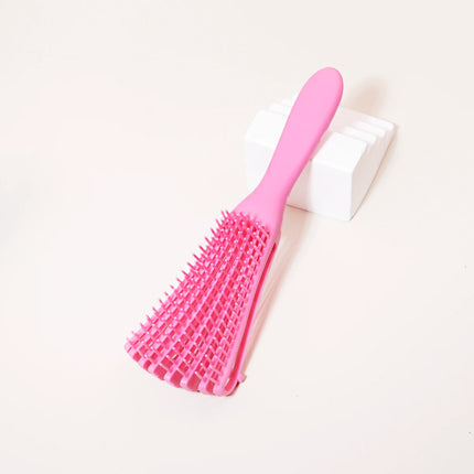 Scalp massage brush winding to sag hair brush anti-static wet curl hair brush salon hairdressing tool Special for real hair wigs hair comb men