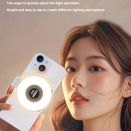 Magnetic Selfie Light LED Fill Light Compatible For Magsafe,ravel, Desktop, Selfies, Video, Makeup/Photography/TikTok/Zoom Calls
