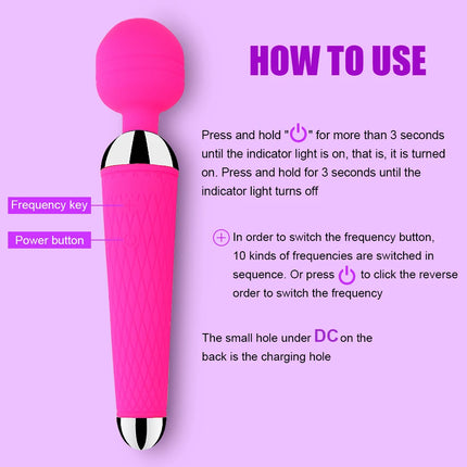 G-spot AV Vibrator for Woman Dildo Magic Wand Anal Clitoris Stimulator Wireless Massager Female Masturbator Adult Sex Toys 18+