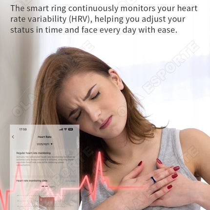 2026 New Smart Ring Men Women LED Display Screen Heart Rate Blood Oxygen Monitoring 5ATM Waterproof Multi Sports Modes SR16 Ring