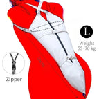 Zipper White L
