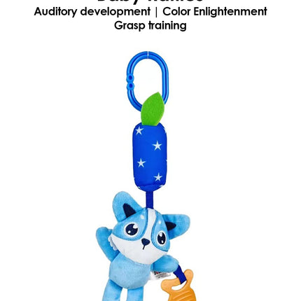 1pcs Baby Rattles Mobiles Cartoon Animal Bell Toy Newborn Baby Rattle Hanging Plush Lovely 0-24 Months Teether Toys Gift