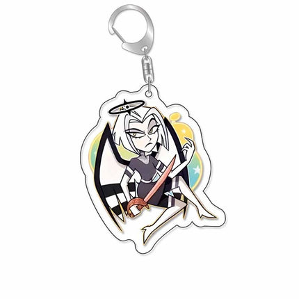 Anime acrylic keychain -Vaggie Alastor Cute Y2K Cartoon Pendant, suitable for bags and keys, perfect gift for fans car key bag