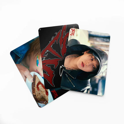 55PCE Stray Kids' comeback album "LOMO" card - Stray Kids Official Same Series Souvenir Mini Card Postcard ATE skzoo