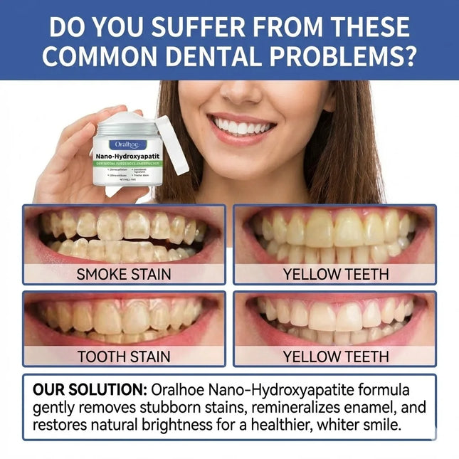 With 10% Hydroxyapatite-Infused Winter Whitening Tooth Powder: Enamel Repair, Deep Cleaning & Long-Lasting Fresh Breath