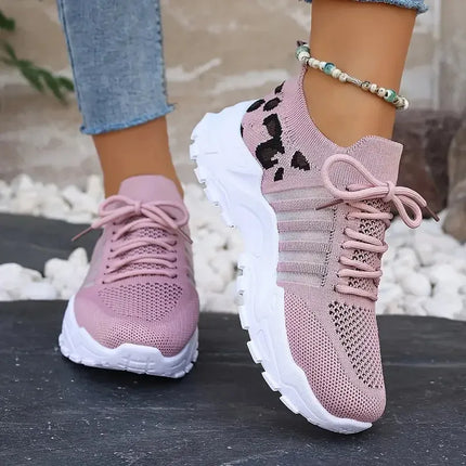 [Leopard print sneakers] lightweight and breathable  Leading the way women's casual sneakers.women's shoes sale shoes