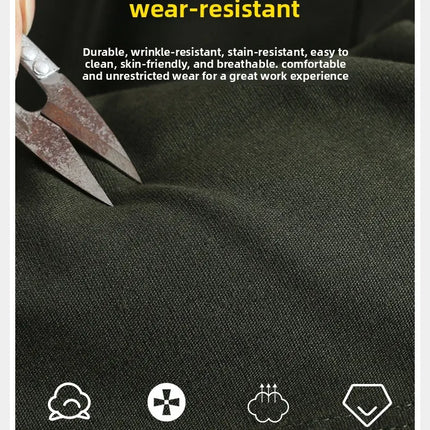 Thickened Work Uniform Set for Men Spring Autumn Auto Repair Welding Heat Resistant Wearable Labor Protection Clothing for Co...