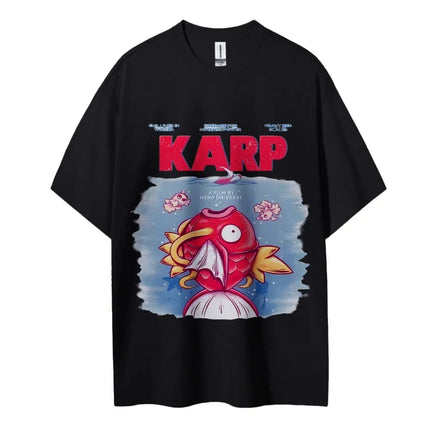 Pokemon T-shirt Men's Pure Cotton Casual  Round Neck T-shirt Short Sleeve Fashion Clothing Summer Sports Casual Short Sleeve Top