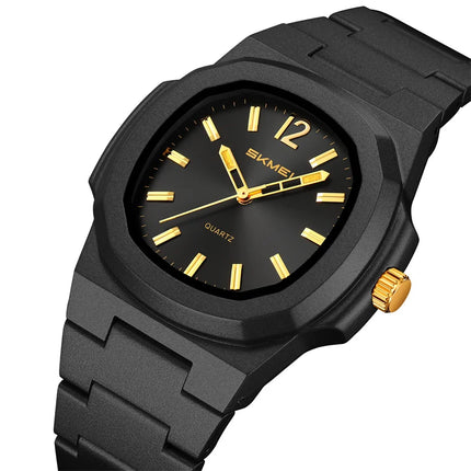 Skmei Bracelet Watches for Men Analog Display 50M Waterproof Simple Style Quartz Wristwatch