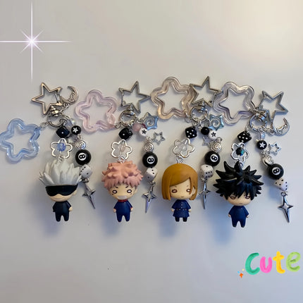 Handmade JJK Figurine Keychains y2k Bag charm Unique Anime Accessory